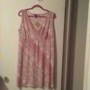 Ambrielle Dress pink/tan size xl